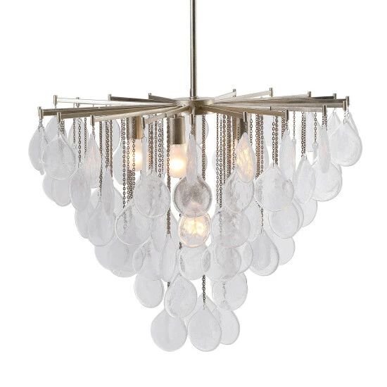 Hot Sale 🔔 Uttermost Goccia 6-Light Tear Drop Glass Pendant 🔔 - Image 4