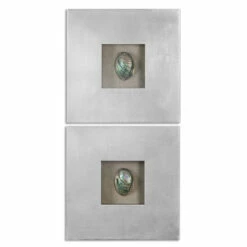 Best Sale 💯 Uttermost Abalone Shells Silver Wall Art (Set Of 2) 🤩