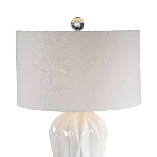 Hot Sale ๐ฏ Uttermost Malena Glossy White Table Lamp ๐ - Image 3