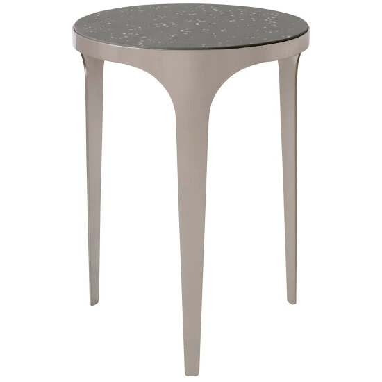 Deals โค๏ธ Uttermost Agra Brushed Nickel Modern Side Table โจ