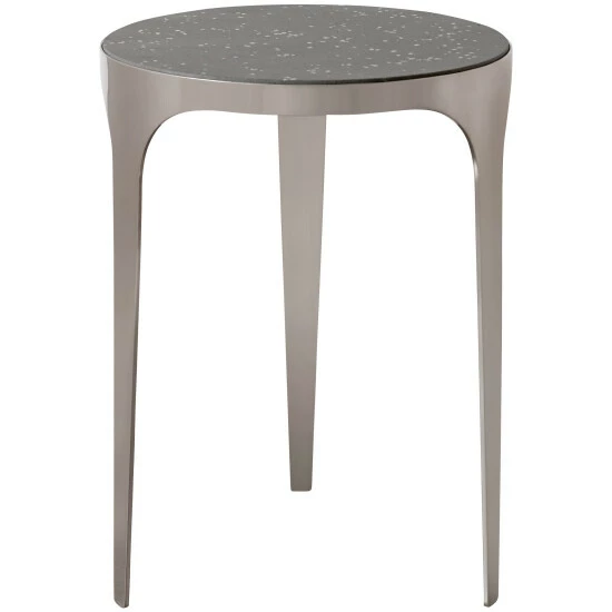 Deals โค๏ธ Uttermost Agra Brushed Nickel Modern Side Table โจ - Image 2