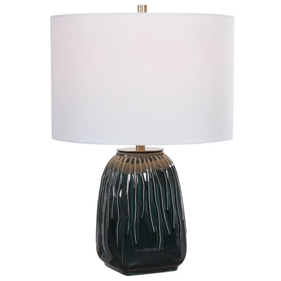 Cheapest ๐ Uttermost Marimo Deep Teal Table Lamp ๐