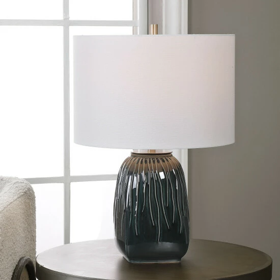 Cheapest ๐ Uttermost Marimo Deep Teal Table Lamp ๐ - Image 5