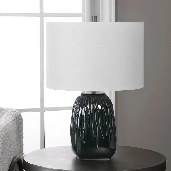Cheapest ๐ Uttermost Marimo Deep Teal Table Lamp ๐ - Image 6