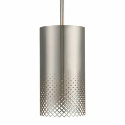 Buy ❤️ Uttermost Manheim 1 Light Nickel Cylinder Pendant - 6" Dia X 12" 👏