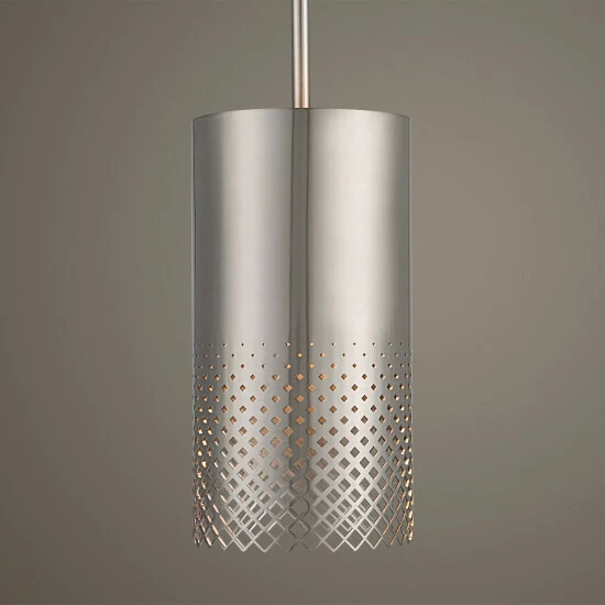 Buy โค๏ธ Uttermost Manheim 1 Light Nickel Cylinder Pendant - 6" Dia X 12" ๐ - Image 2