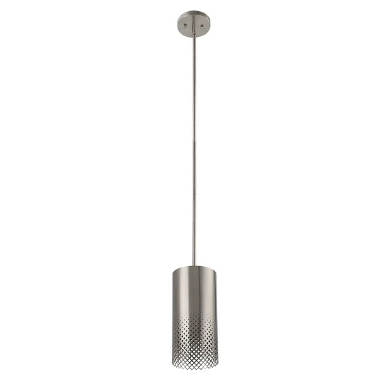 Buy โค๏ธ Uttermost Manheim 1 Light Nickel Cylinder Pendant - 6" Dia X 12" ๐ - Image 4