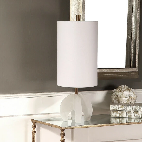 Coupon 𧨠Uttermost Alanea Plated Brushed Nickel 1-light Buffet Lamp π€© - Image 4