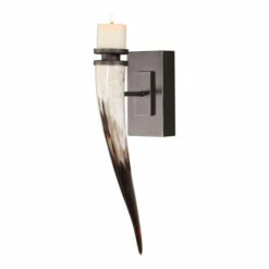 Outlet 🤩 Uttermost Romany Horn Candle Sconce 🤩