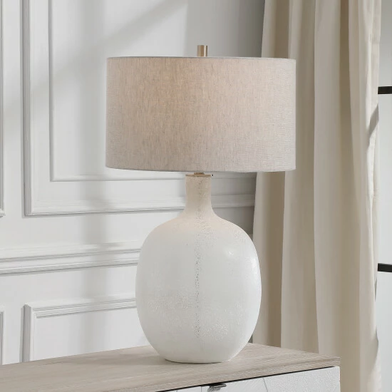 Best Pirce ✨ Uttermost Whiteout Mottled Glass Table Lamp ❤️ - Image 7