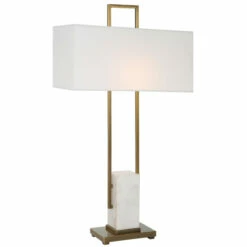 Coupon 😍 Uttermost Column White Marble Table Lamp - 19 W X 35 H X 9 D (inches) ❤️