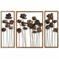 Deals 👏 Uttermost Antiqued Gold Leaf Framed Metal Tulips ⭐