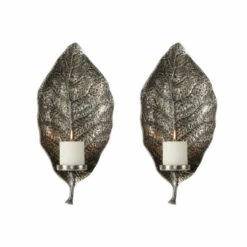 Best reviews of ⌛ Uttermost Zelkova Leaf Wall Sconces (Set Of 2) 😀
