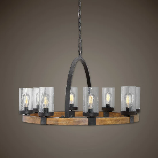 Brand new ๐งจ Uttermost Atwood Weathered Bronze 8-light Pendant ๐คฉ - Image 6