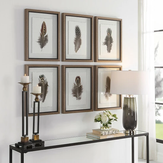 Top 10 ๐ฅฐ Uttermost Birds Of A Feather Framed Prints, S/6 - 15 W X 20 H X 1.75 D (inches) ๐ - Image 3