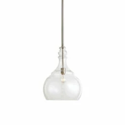 Outlet ⭐ Uttermost Ilona Brushed Nickel 1-light Pendant 🌟