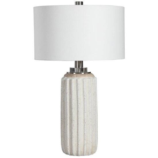 Promo ๐ Uttermost Azariah White Crackle Table Lamp ๐ฅฐ