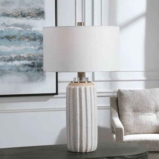 Promo ๐ Uttermost Azariah White Crackle Table Lamp ๐ฅฐ - Image 6