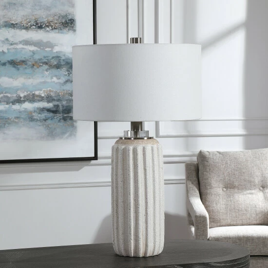 Promo ๐ Uttermost Azariah White Crackle Table Lamp ๐ฅฐ - Image 7
