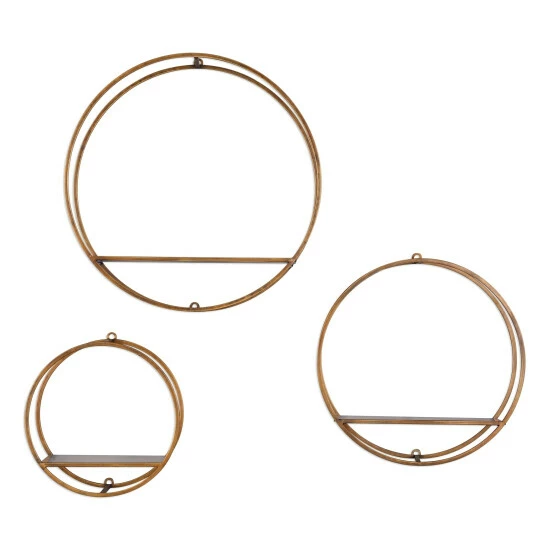 Best Sale โค๏ธ Uttermost Ellison Antique Bronze Wall Shelves (Set Of 3) ๐ฅ - Image 2