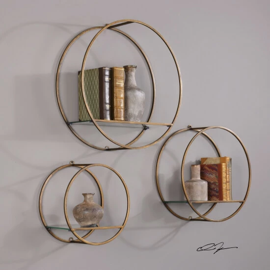 Best Sale โค๏ธ Uttermost Ellison Antique Bronze Wall Shelves (Set Of 3) ๐ฅ - Image 3