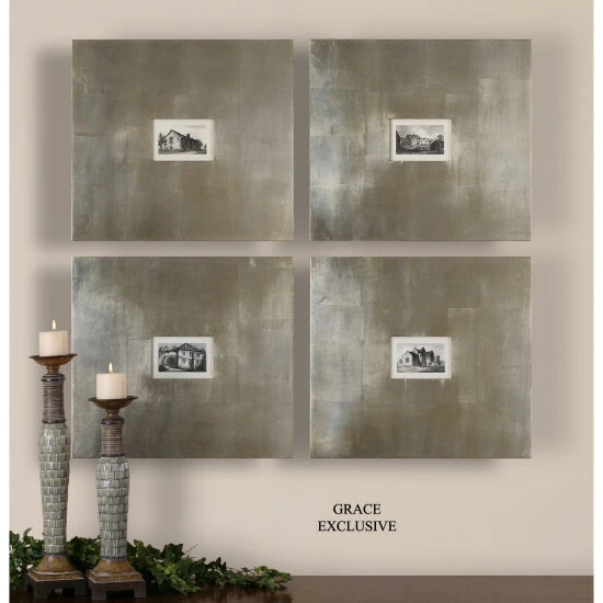 Best deal โค๏ธ Uttermost Historical Buildings Framed Art Set/4 - Black/White ๐ - Image 3