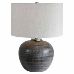 Outlet ✨ Uttermost Mikkel Charcoal Table Lamp 😀