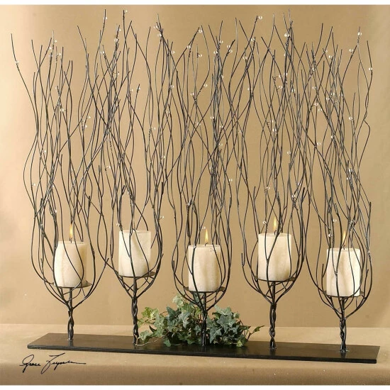 Buy 😍 Uttermost Fedora Dark Brown Candleholder 🔔 - Image 2