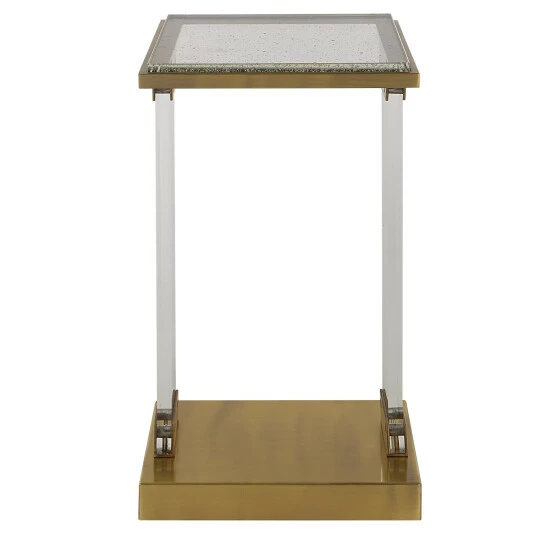Best reviews of ๐ Uttermost Muse Seeded Glass Accent Table - 14"W X 25"H X 14"D ๐ฏ