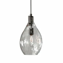 Best Pirce 🔔 Uttermost Campester 1-light Watered Glass Mini Pendant ✨