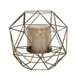 Discount ๐ Uttermost Myah Geometric Gold Candleholder ๐งจ