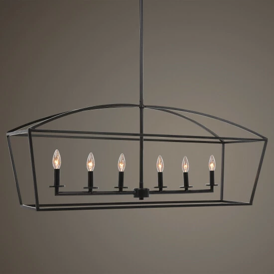 Best Sale 👏 Uttermost Clayton 6-Light Linear Chandelier 💯 - Image 4