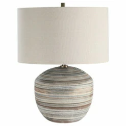 Flash Sale 💯 Uttermost Prospect Neutral Striped Accent Lamp 😍