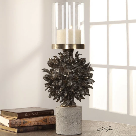 Hot Sale ๐งจ Uttermost Autograph Tree Antique Bronze Candleholder โค๏ธ - Image 3