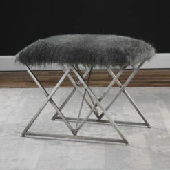 Coupon 😍 Uttermost Astairess Fur Bench 👍