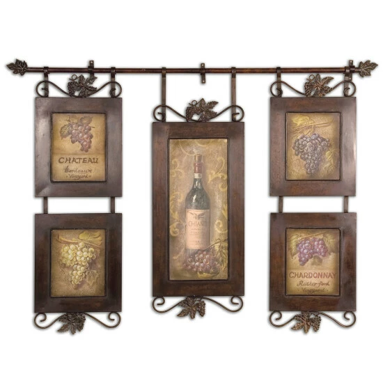 Best reviews of ๐ฅฐ Uttermost Grace Feyock 'Hanging Wine' Framed Art - Brown ๐ - Image 2