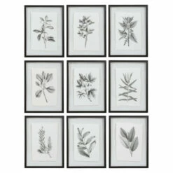 Cheap ๐ฏ Uttermost Farmhouse Florals Framed Prints (Set Of 9) ๐