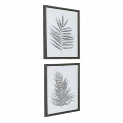 Best deal ✔️ Uttermost Silver Ferns Framed Prints (Set Of 2) - Grey ⌛