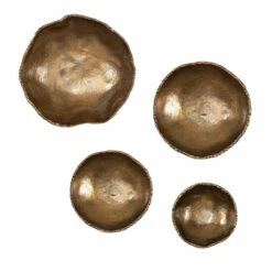 Discount ๐ Uttermost Lucky Coins Brass Wall Bowls (Set Of 4) - Multi-size โค๏ธ