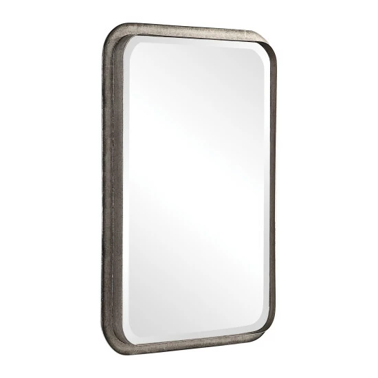 Best Sale ๐ Uttermost Madox Brown Industrial Mirror - Antique Silver - 22.5x32.5x2 ๐