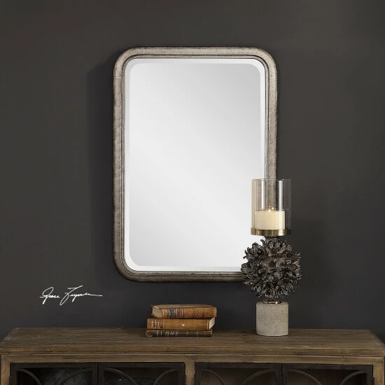 Best Sale ๐ Uttermost Madox Brown Industrial Mirror - Antique Silver - 22.5x32.5x2 ๐ - Image 4