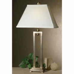 Coupon 🛒 Uttermost Conrad Silverplated Iron Table Lamp 🥰