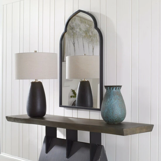 Deals ๐ Uttermost Kenitra Black Arch Mirror โ - Image 6