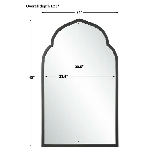 Deals ๐ Uttermost Kenitra Black Arch Mirror โ - Image 7