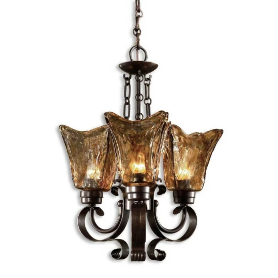 Best Sale ๐งจ Uttermost Vetraio 3-light Oil Rubbed Bronze Chandelier ๐