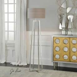 Promo 😀 Uttermost Keokee Polished Nickel Floor Lamp ✔️